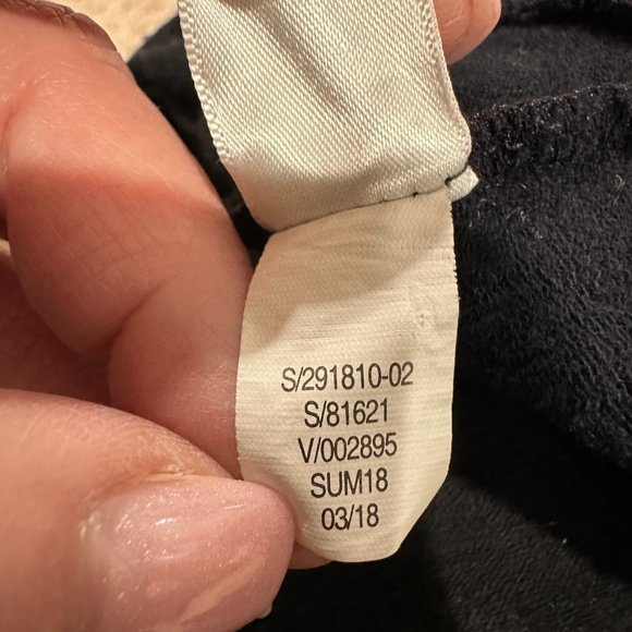 Athleta Dress Cocoon Black French Terry Knit Dolman Sleeve Mini Athleisure LARGE - Picture 3 of 9